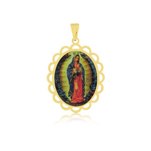 Colgante Virgen Guadalupe 3 cm Enchapado en Oro