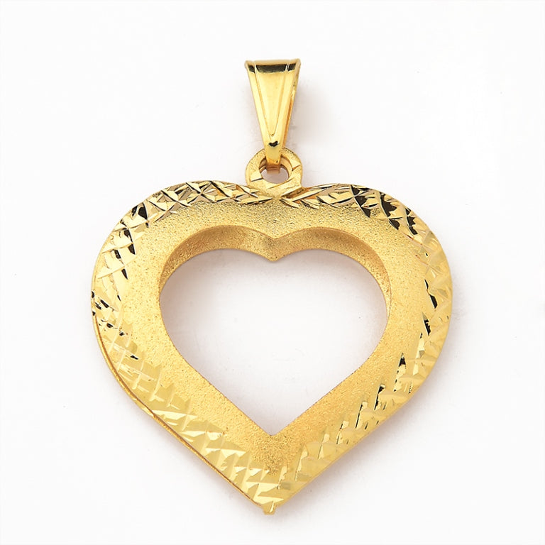 Colgante Corazón 3 cm Enchapado en Oro