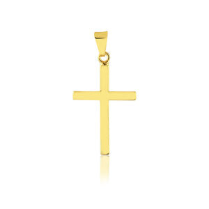 Colgante Cruz 2,5 cm Enchapado en Oro