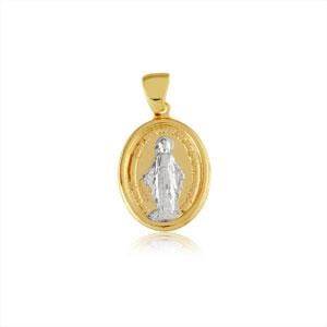 Virgen de los Rayos 2 cm Enchapado en Oro