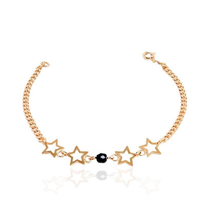 Pulsera Estrellas 19 cm Enchapado en Oro
