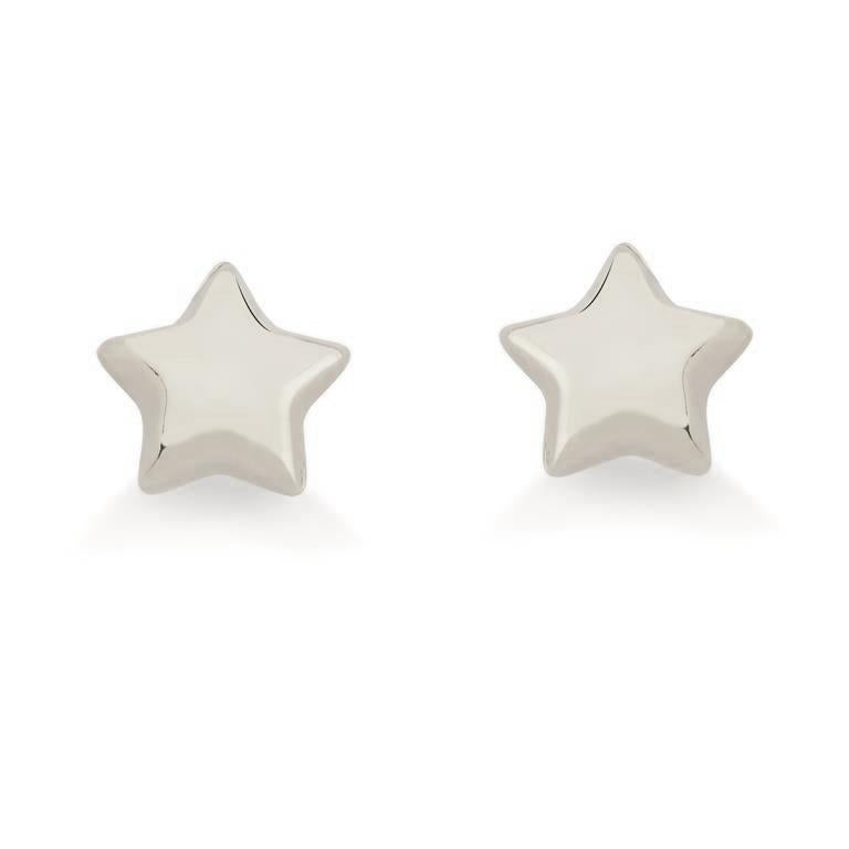 Aro Estrella 1.2 cm Enchapado en Plata