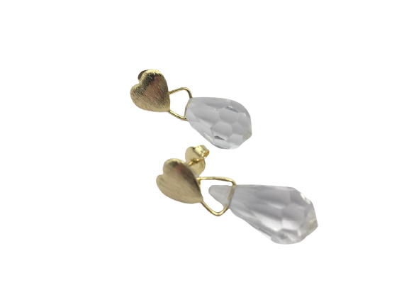 Aro largo 3 cm Enchapado en Oro amarillo
