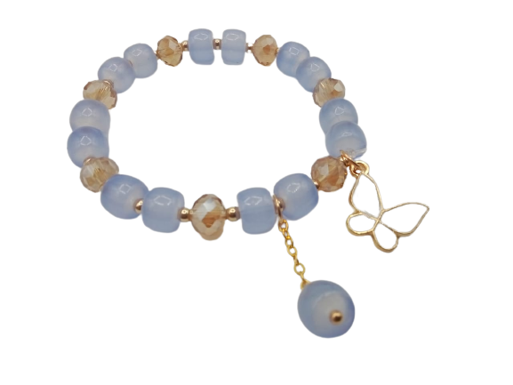 Pulsera Elasticada Mariposa Bisutería